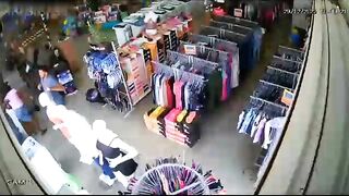 Ex-husband Stabs Wife In Store 