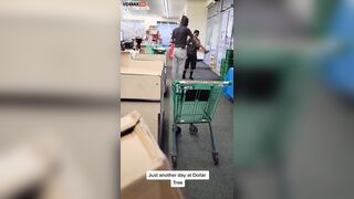 Female Dollar Tree Employee Fights Giant Shoplifter, 50,000 Watts
