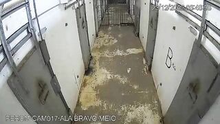 Two Prisoners Fight In Prison 