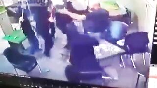 Germans Kick A Group Of Immigrants Out Of A Cafe In Mozambique