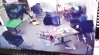 Germans Kick A Group Of Immigrants Out Of A Cafe In Mozambique