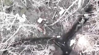 A Grenade Bounces Off The Helmet Of An RU Soldier In A Trench