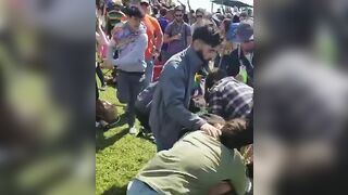 A Group Of Hippies Get Into A Riot