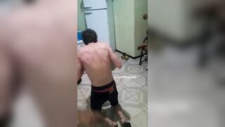 The Guy Got Whipped On The Butt With A Rope