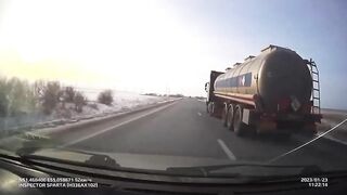 Cars Collide Head-on On The Highway. Russia 