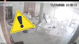 Killer Shoots, Murders Two Men In Brazilian Cafe - Video