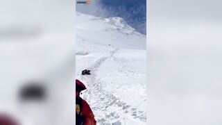 Huge Avalanche Hits Base Camp At Foot Of Himalayas In Nepal