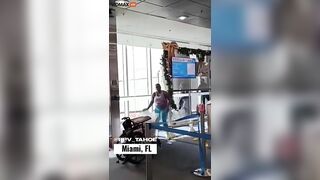 Crazy Woman Arrested After Throwing C At Miami Airport