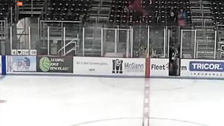 Haha, Woman Pretending To Be A Man Trying To Play Hockey Ends H