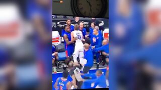 Little Bitch Orlando Magic Player Slams Pistons