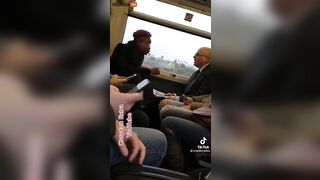 Man Asks Woman To Take Her Feet Off Seat On Train