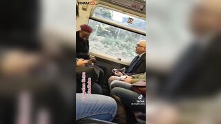 Man Asks Woman To Take Her Feet Off Seat On Train