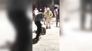 The Man Was Caught Stealing, Beaten And Shot. Mexico 