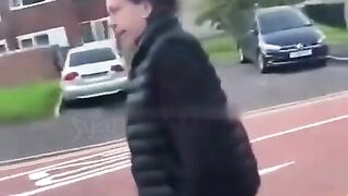 Man Filmed Attacking Woman With Knife On Street