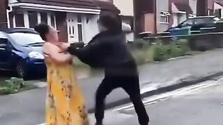 Man Filmed Attacking Woman With Knife On Street