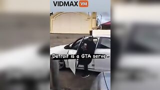 Detroit Man Impersonating Police Officer Shoots Man - Video