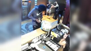 Man Steals Tip Jar From Strip Club - Video - VidMax.com