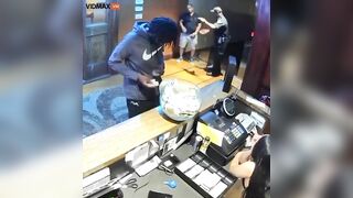 Man Steals Tip Jar From Strip Club - Video - VidMax.com