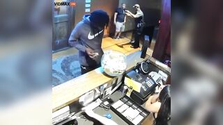 Man Steals Tip Jar From Strip Club - Video - VidMax.com