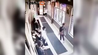 A Thug Beats Another Thug At A Chicago Liquor Store, Victim S