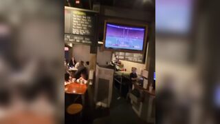 Tennessee W After Game, Man Tried To Rip TV Off Bar Wall