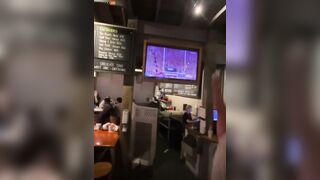 Tennessee W After Game, Man Tried To Rip TV Off Bar Wall