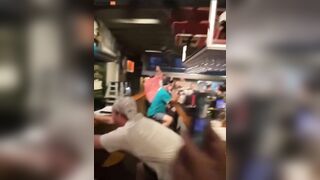 Tennessee W After Game, Man Tried To Rip TV Off Bar Wall