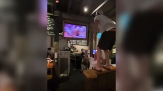 Tennessee W After Game, Man Tried To Rip TV Off Bar Wall