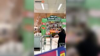 Supermarket Employee Turns Into Tasmanian Devil