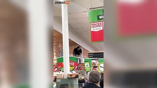 Supermarket Employee Turns Into Tasmanian Devil