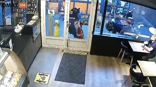 Man Wearing Halloween Mask And Knife Tries To Rob Restaurant