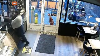 Man Wearing Halloween Mask And Knife Tries To Rob Restaurant