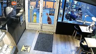 Man Wearing Halloween Mask And Knife Tries To Rob Restaurant