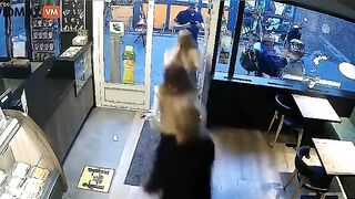 Man Wearing Halloween Mask And Knife Tries To Rob Restaurant