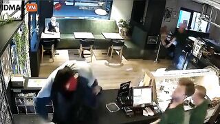 Man Wearing Halloween Mask And Knife Tries To Rob Restaurant