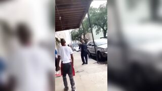 Man Assaults Security Guard While His Father