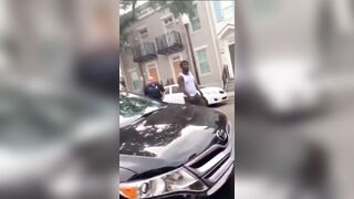 Man Assaults Security Guard While His Father