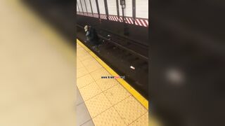 Man Beaten And Thrown On Subway