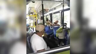 Man Was Beaten While Talking On The Phone On Bus