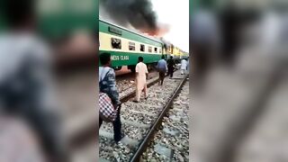 Man Burned Alive On Train!