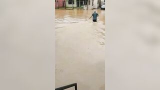 Man Was Run Over By Truck During Floods!
