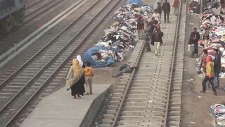 A Man Was Hit By A Train In India!