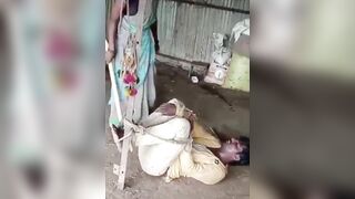 Man Tied To Pole And Beaten