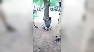 Man Tied To Tree And Beaten