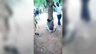 Man Tied To Tree And Beaten