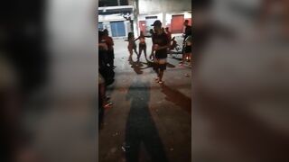 The Man Knocked The Woman Unconscious With His Left Fist And Right Fist