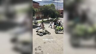 But Man Tried To Steal A Police Motorcycle