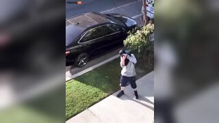 Masked Thug Points Gun At Disabled Man In Apartment