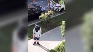 Masked Thug Points Gun At Disabled Man In Apartment