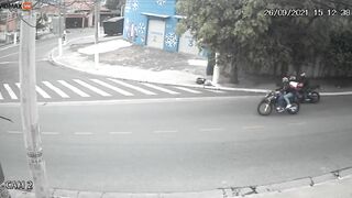 Motorcycle Thieves Choose Wrong Sniper